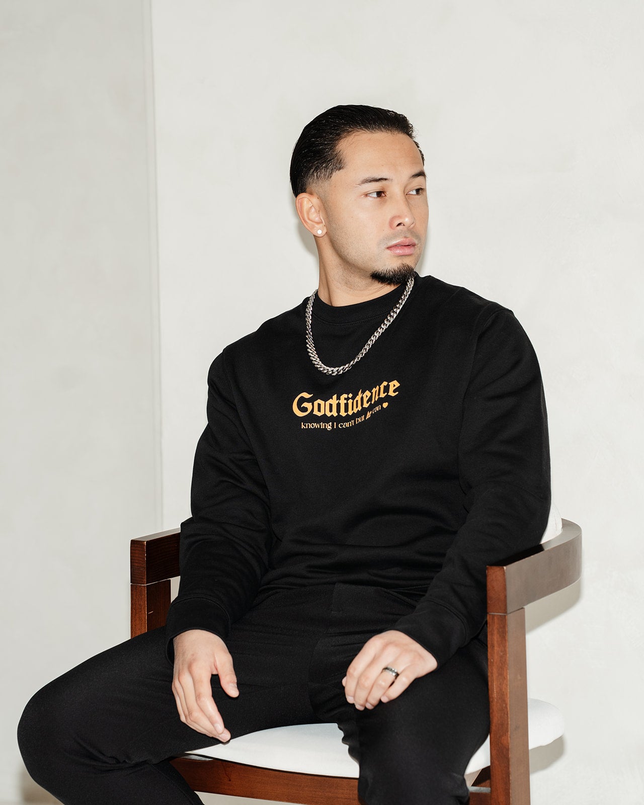 GODFIDENCE UNISEX ECO SWEATSHIRT BLACK