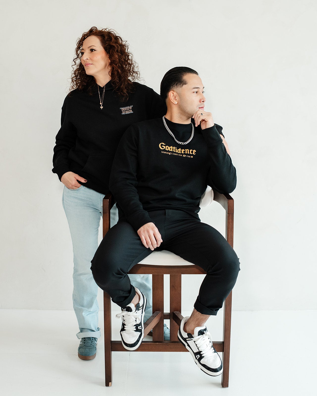 GODFIDENCE UNISEX ECO SWEATSHIRT BLACK