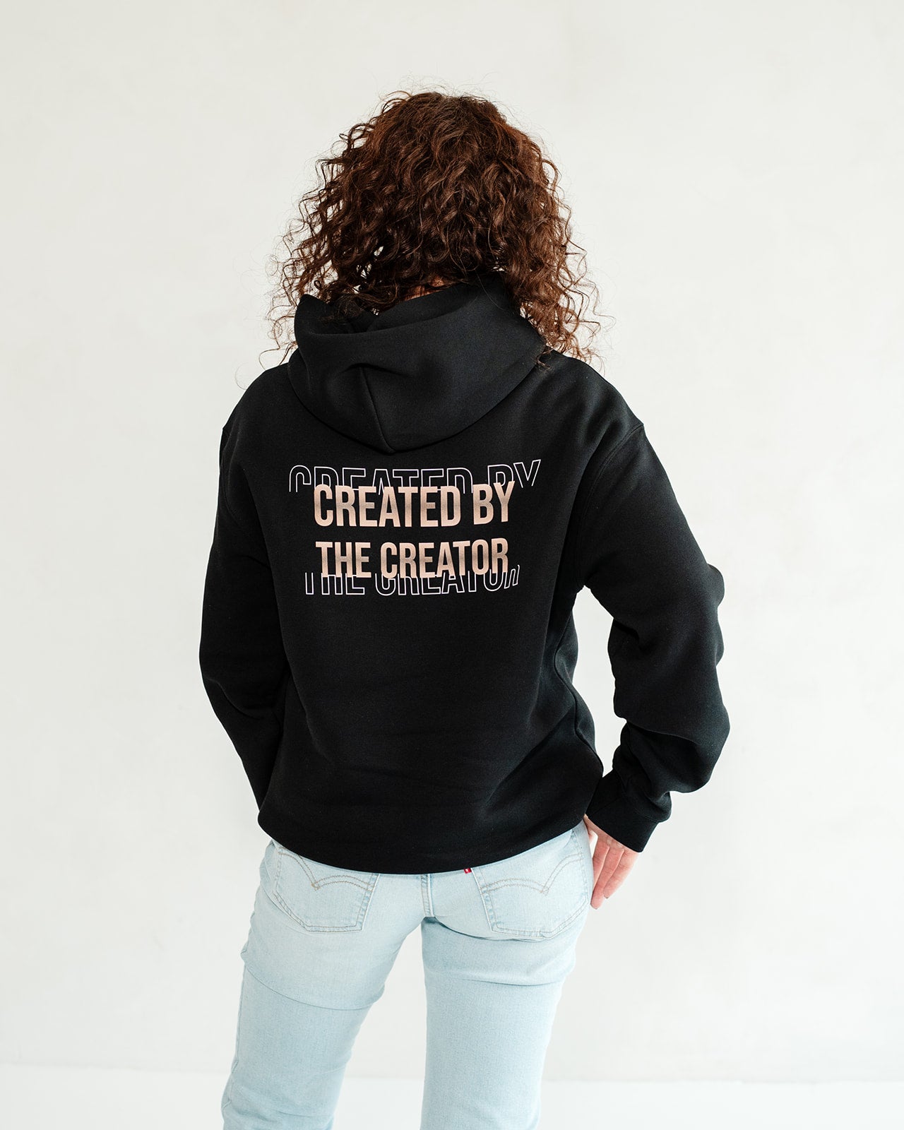 Created by the creator Unisex Oversized Hoodie Black