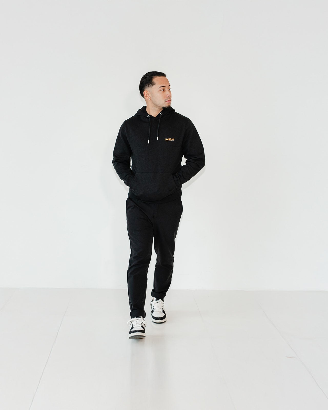 Godfidence Unisex Essential Eco Hoodie Black