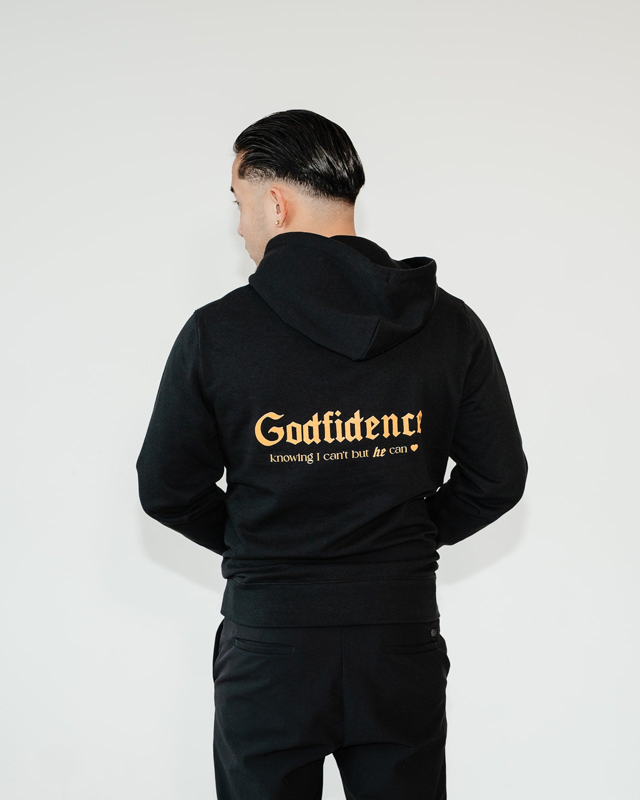 Godfidence Unisex Essential Eco Hoodie Black