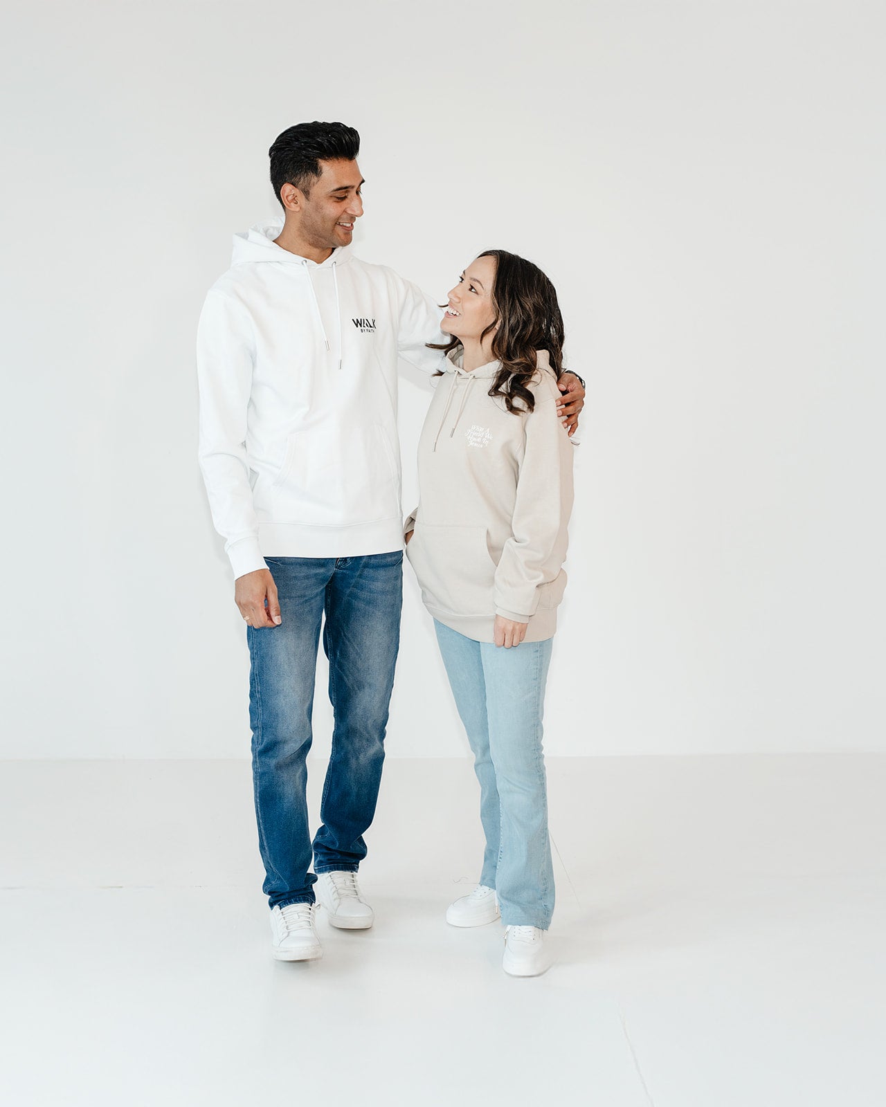 Walk by Faith Unisex Essential Eco Hoodie White