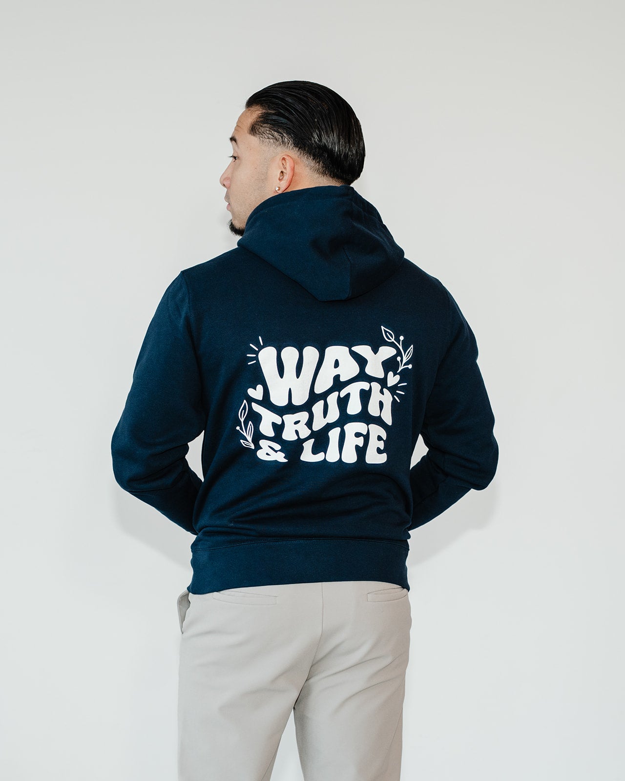 Way, Truth & Life Unisex Essential Eco Hoodie French Navy
