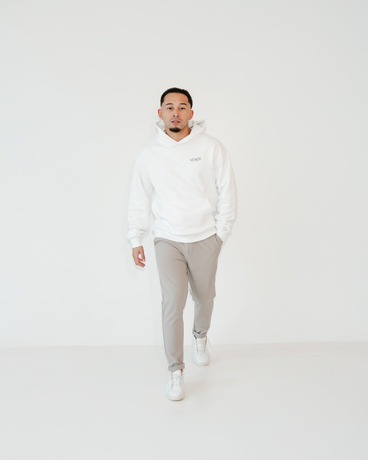 Armor of God Unisex Oversized Hoodie White