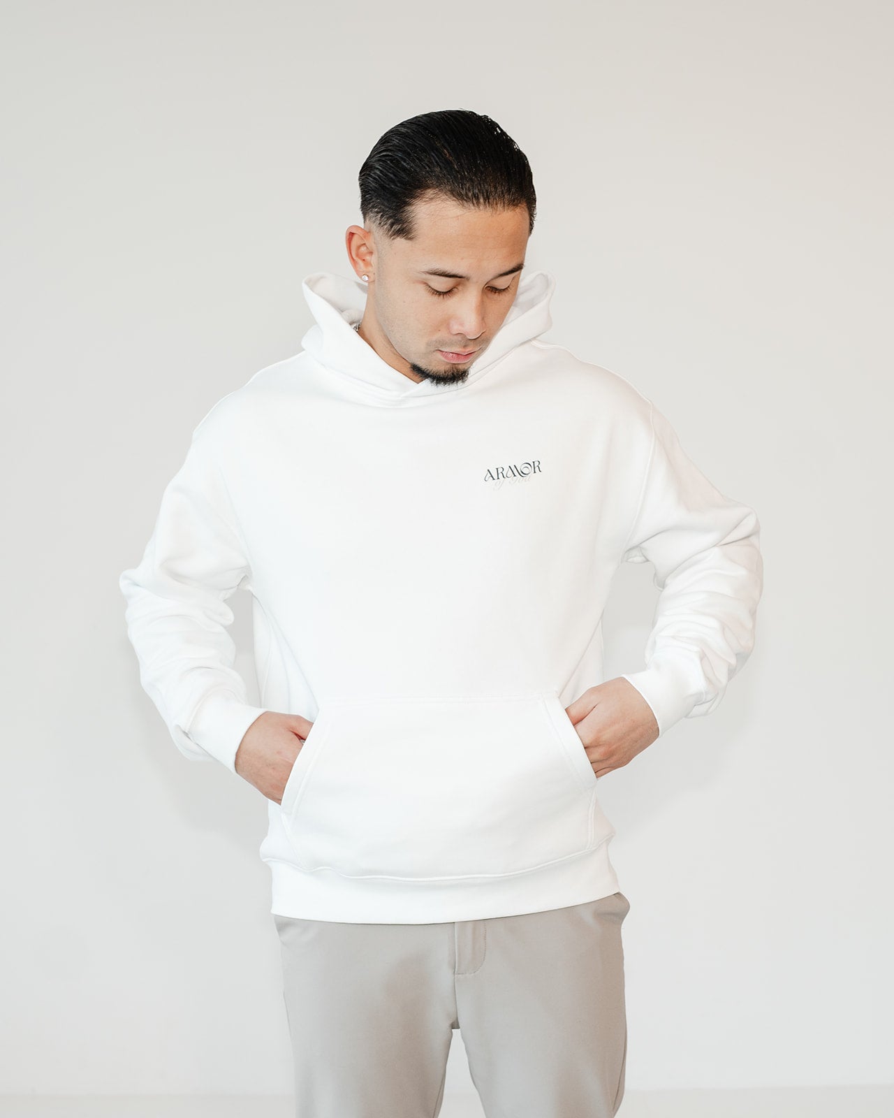 Armor of God Unisex Oversized Hoodie White