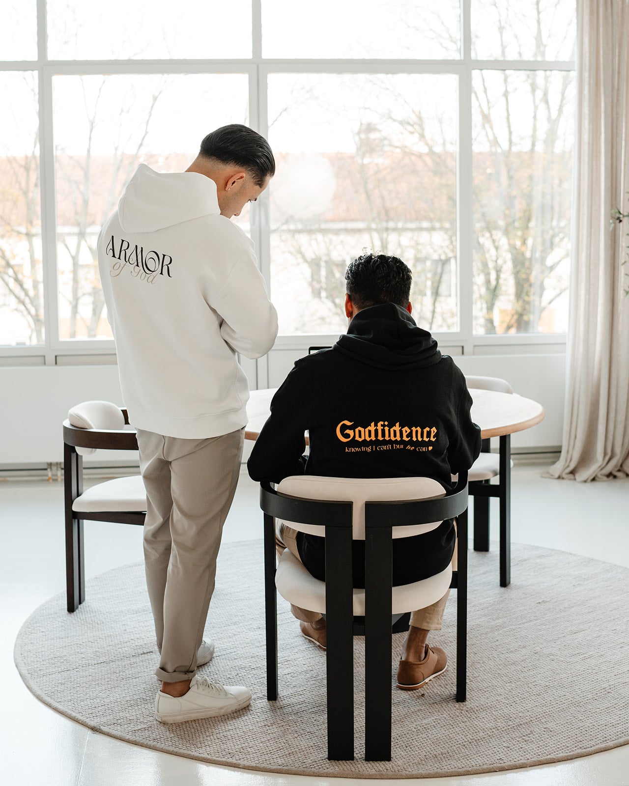 Armor of God Unisex Oversized Hoodie White