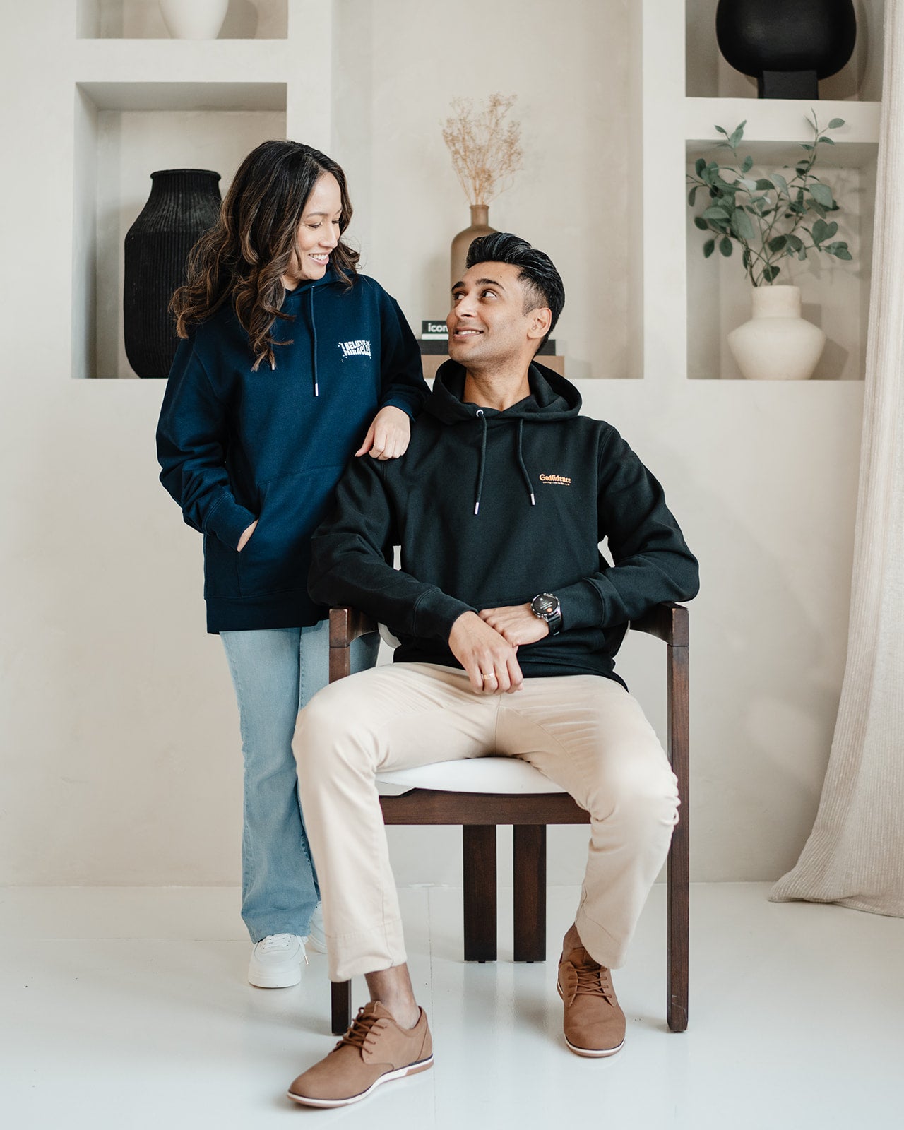 Godfidence Unisex Essential Eco Hoodie Black