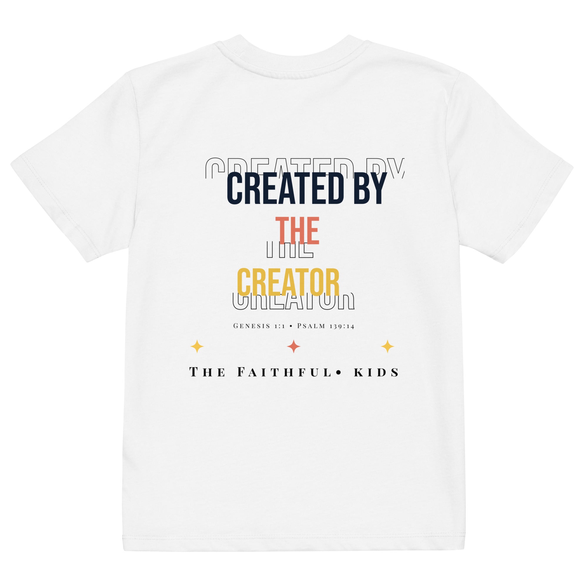 Created by the creator organic cotton kids t-shirt white