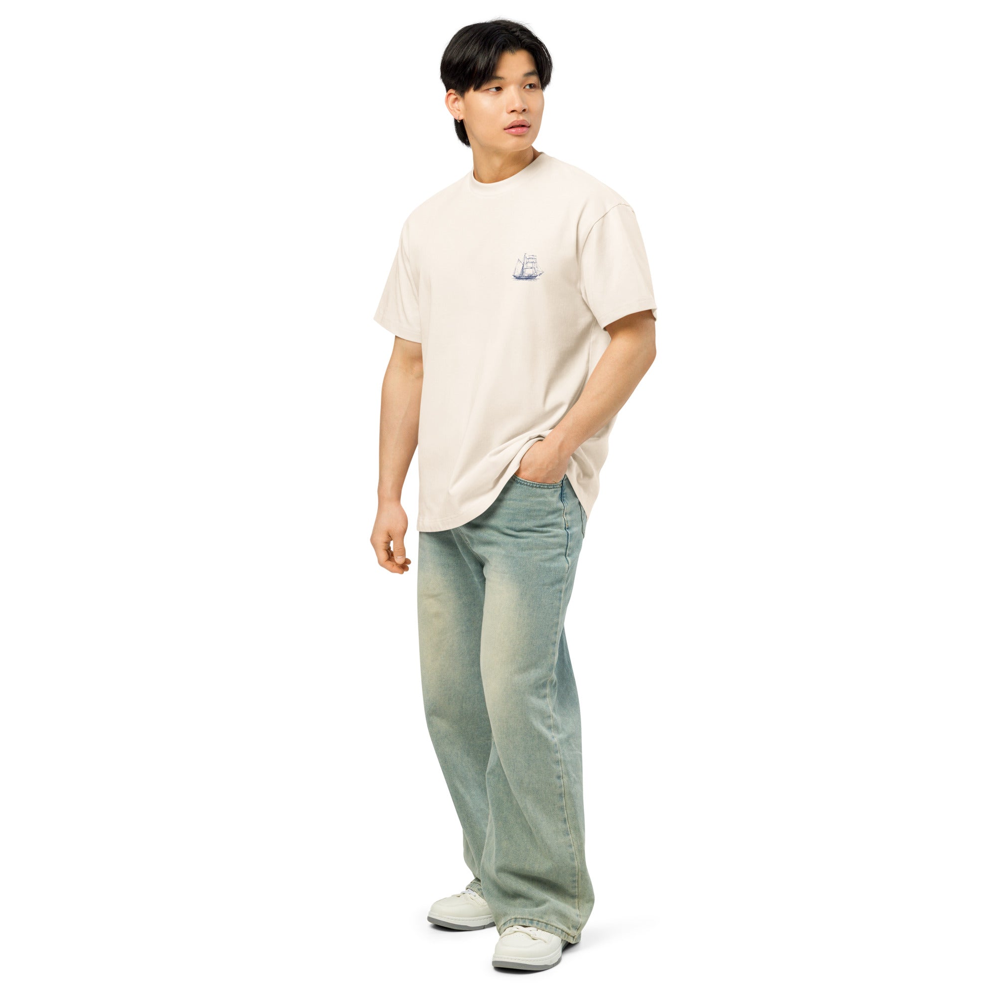 called to the deep oversized t-shirt vintage white
