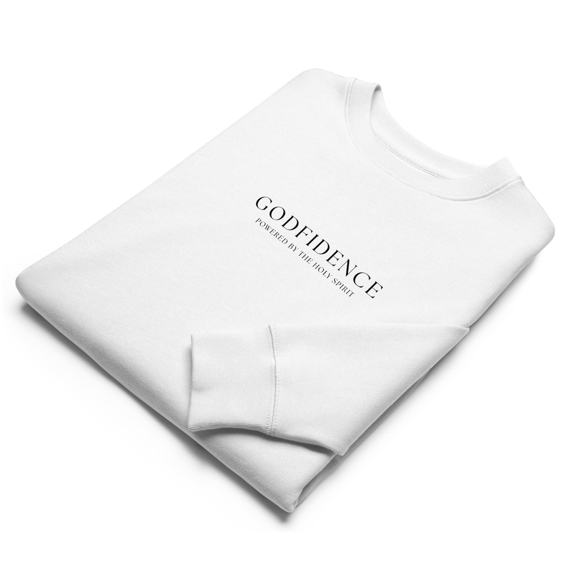 Godfidence Unisex eco sweatshirt white