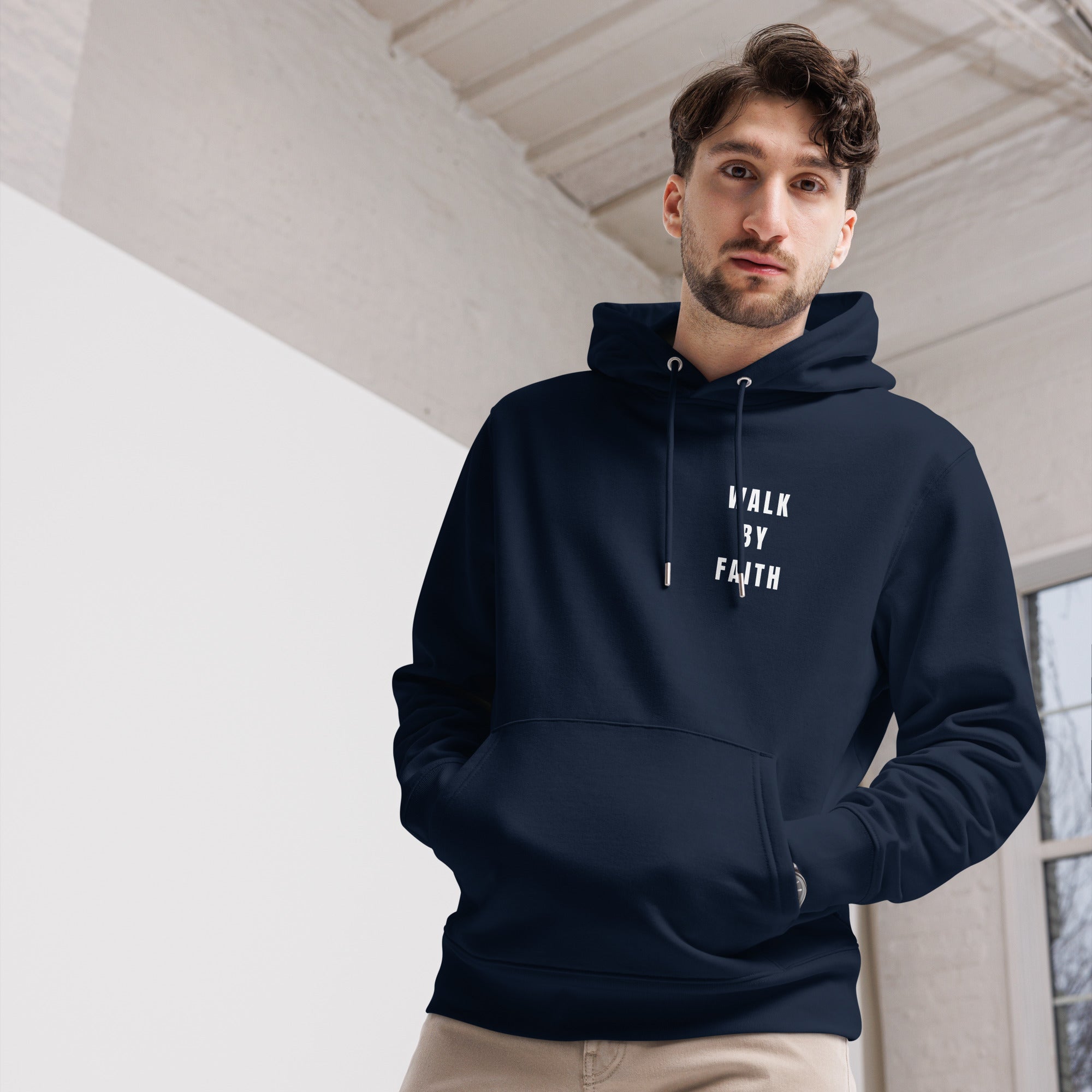 Walk by Faith unisex essential eco hoodie