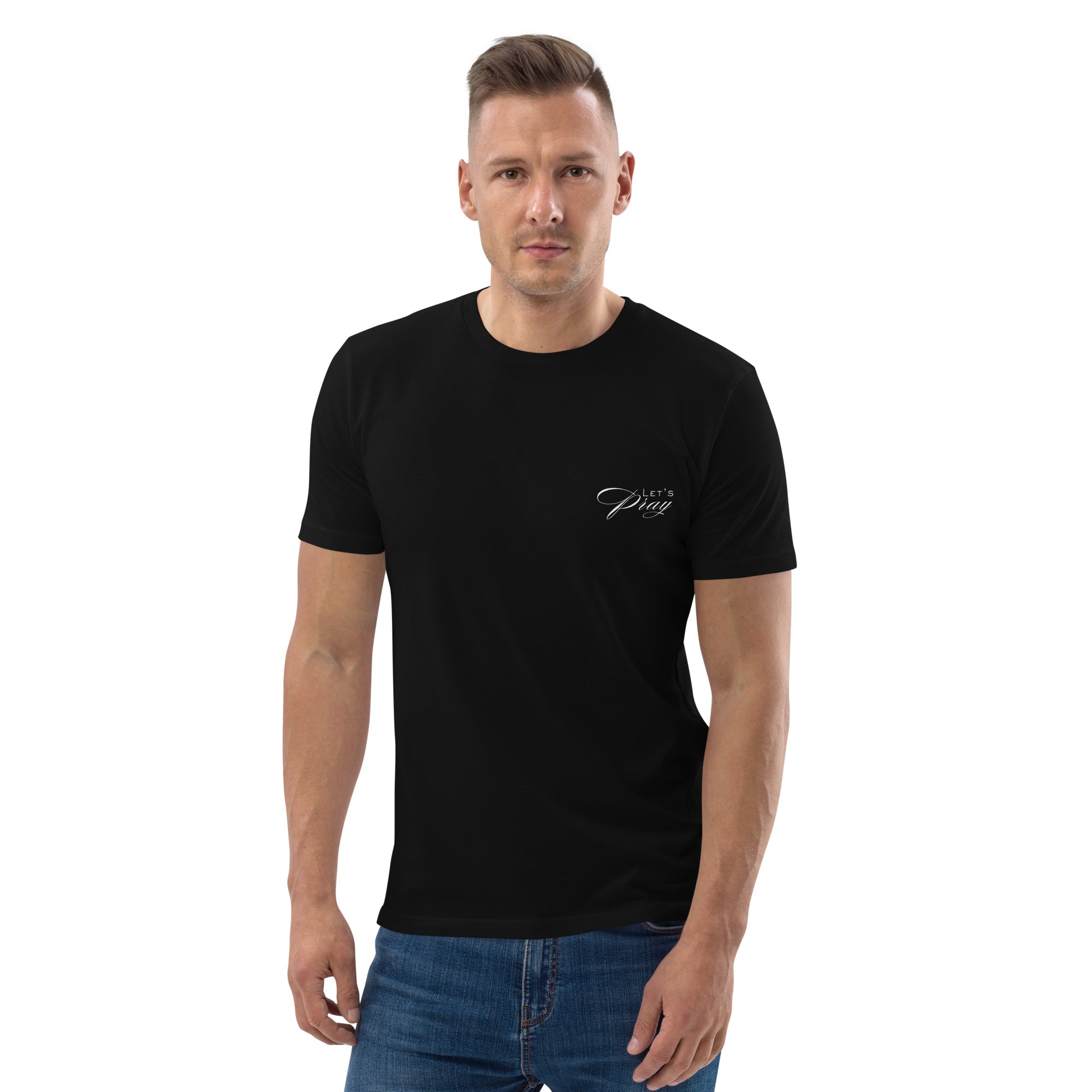 Need prayer unisex organic cotton t-shirt black