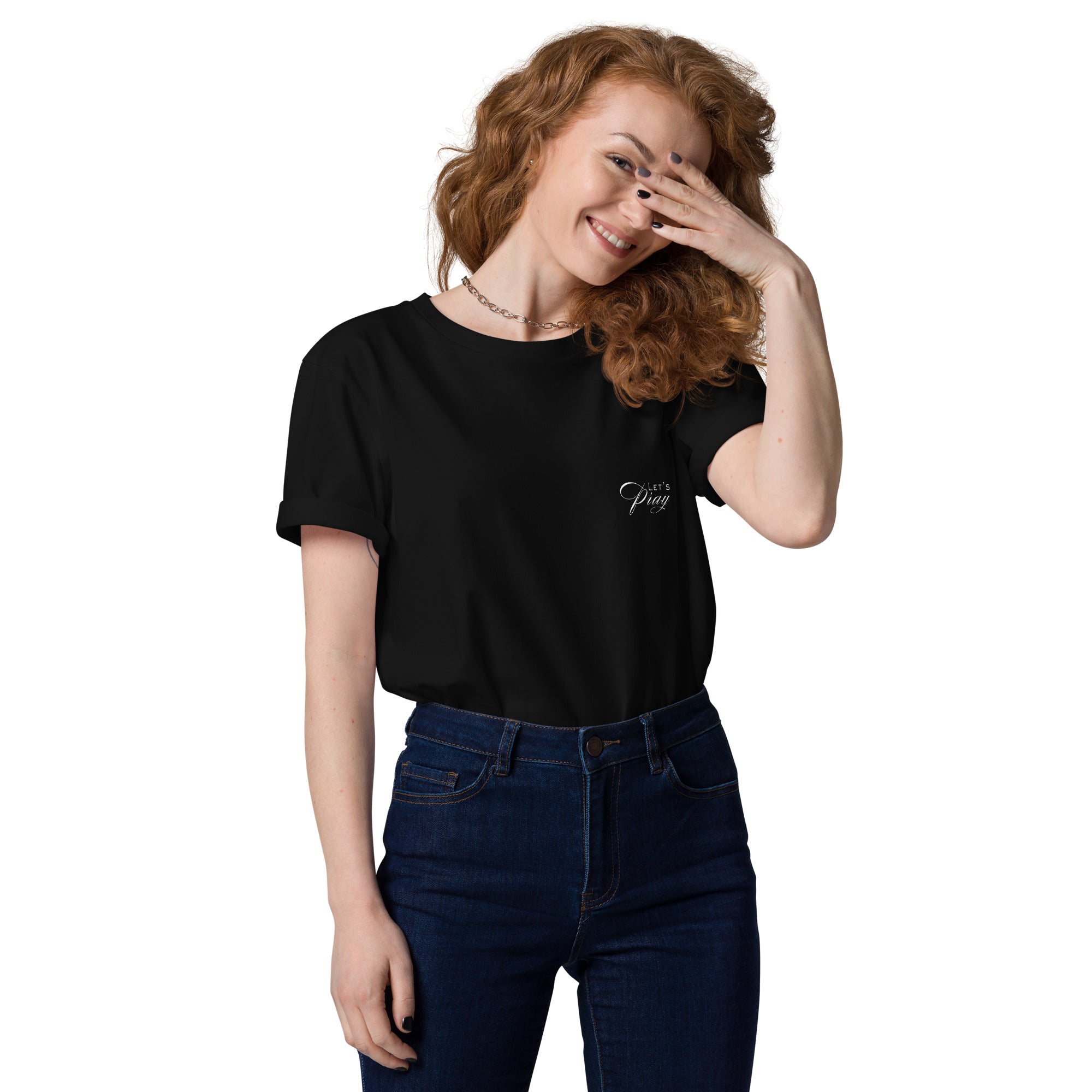 Need prayer unisex organic cotton t-shirt black