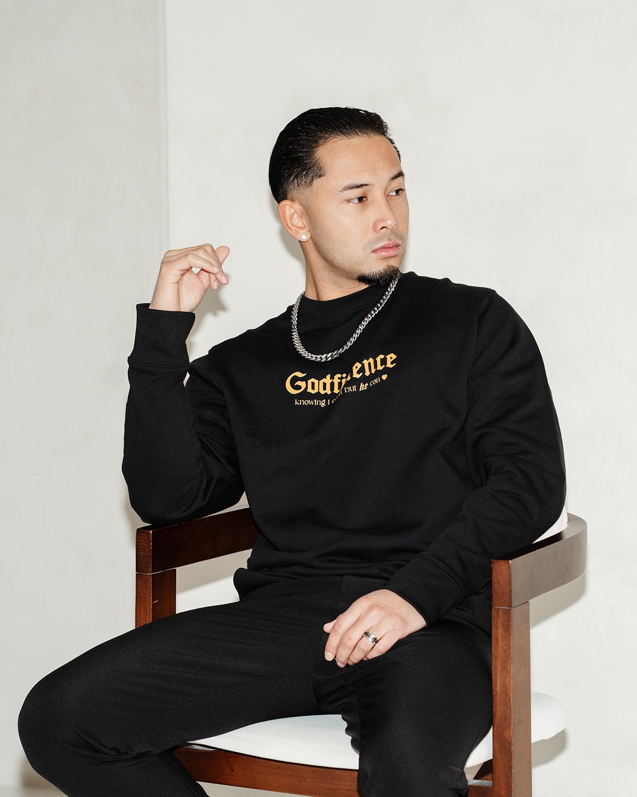 Godfidence Unisex eco sweatshirt Black