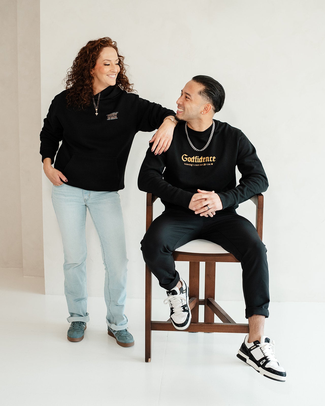 GODFIDENCE UNISEX ECO SWEATSHIRT BLACK