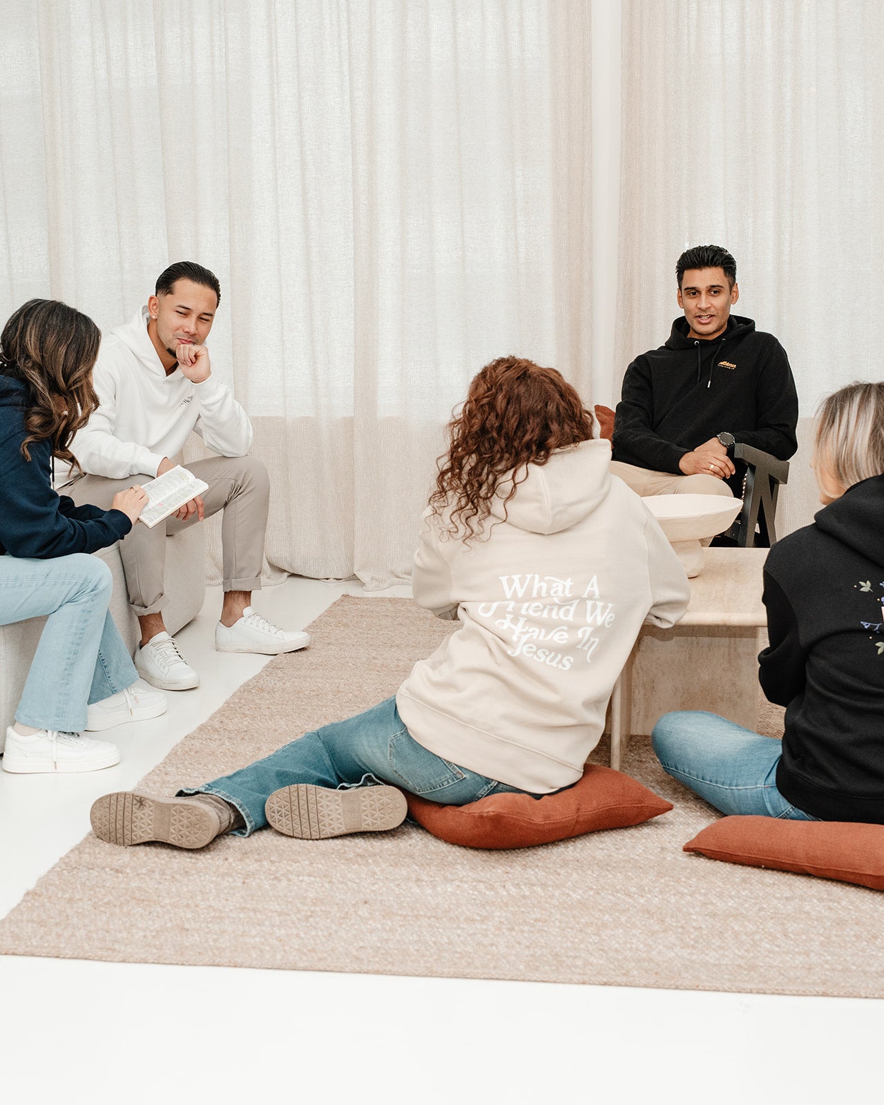 What a friend we have in Jesus Unisex Essential Eco Hoodie Desert Dust