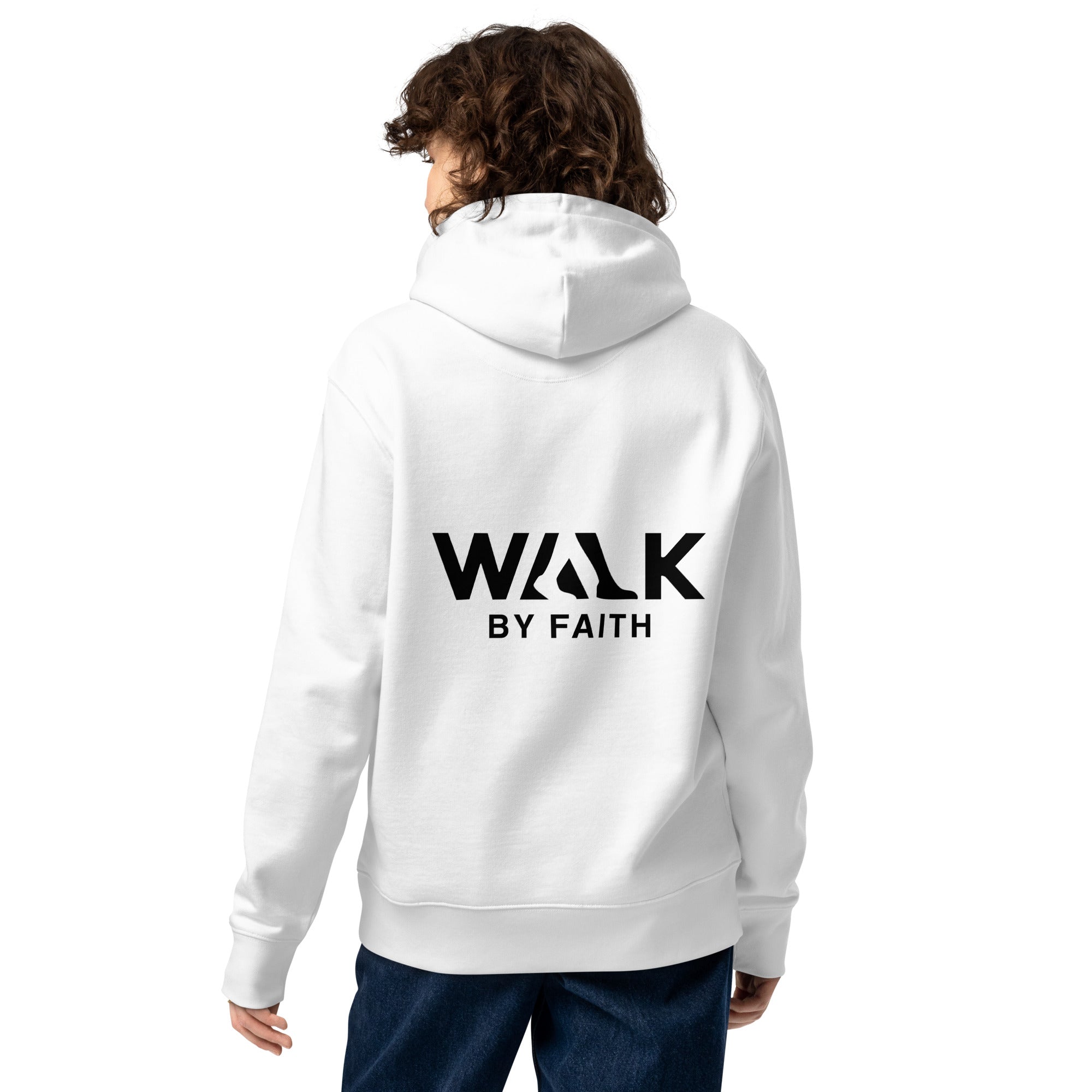 Walk by Faith Unisex essential eco hoodie white