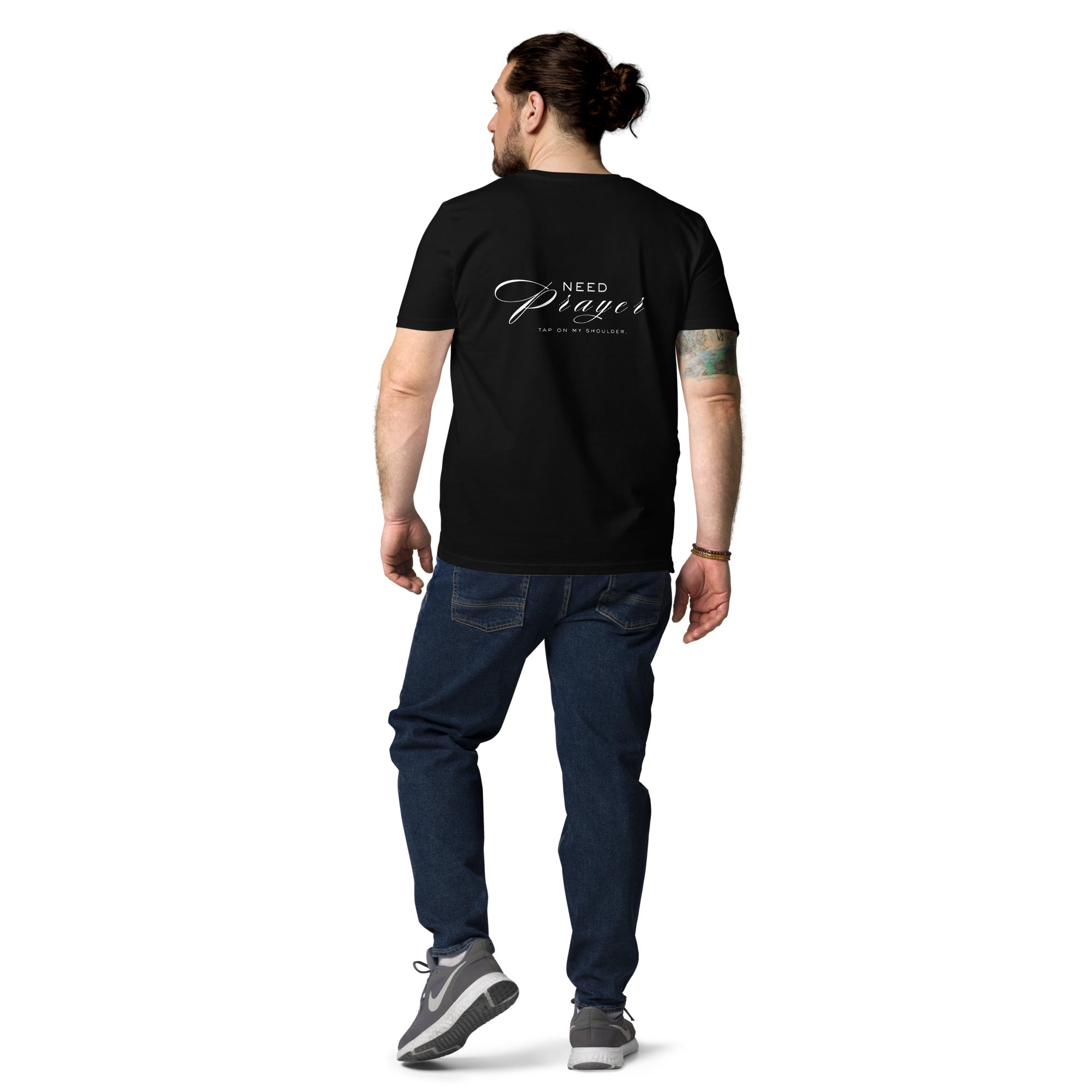 Need prayer unisex organic cotton t-shirt black