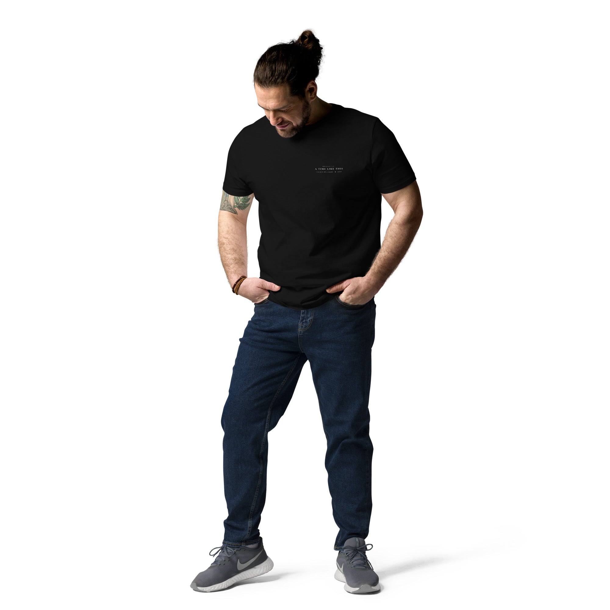 Hooked by Grace unisex organic cotton t-shirt black
