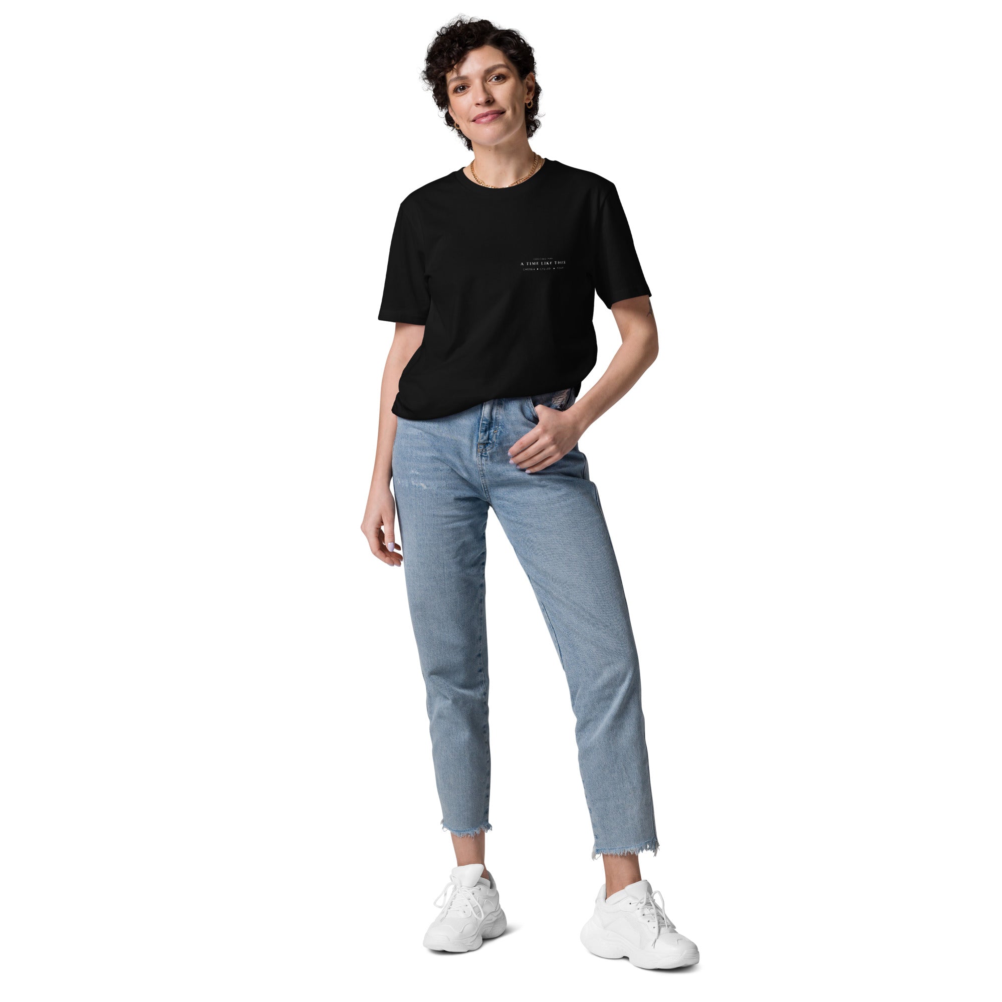 Hooked by Grace unisex organic cotton t-shirt black