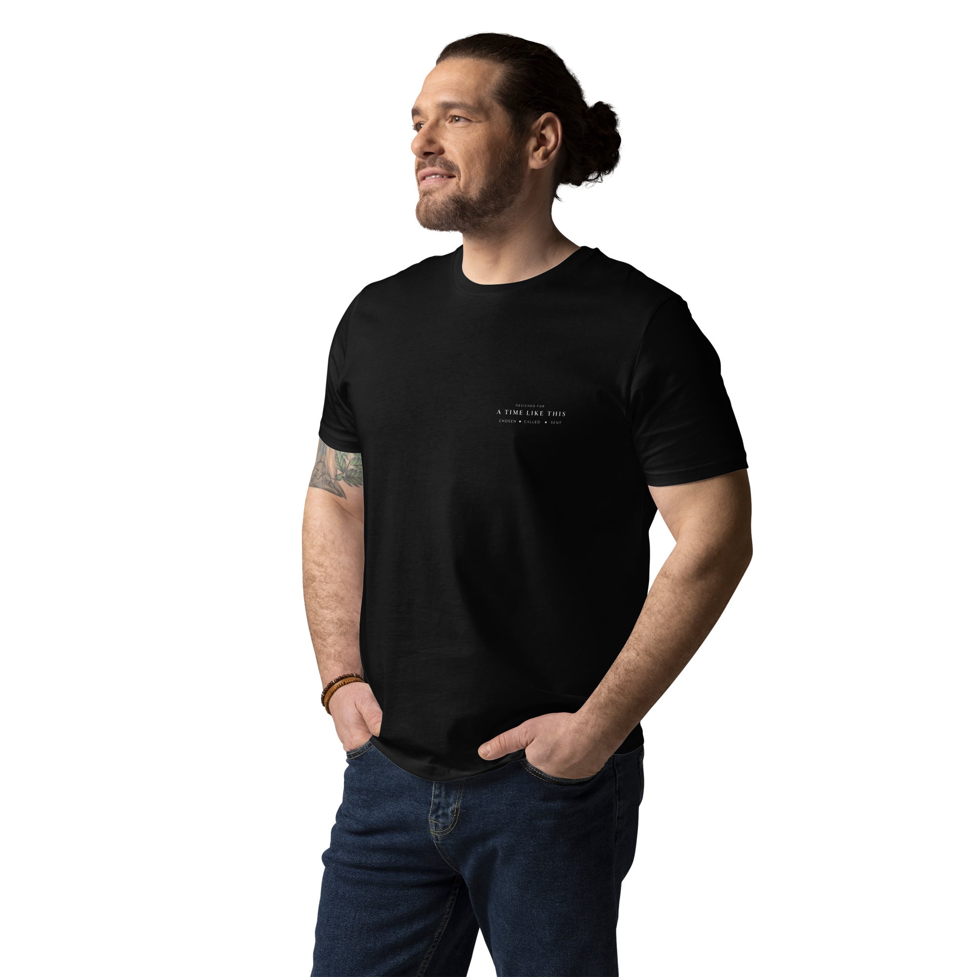 Hooked by Grace unisex organic cotton t-shirt black