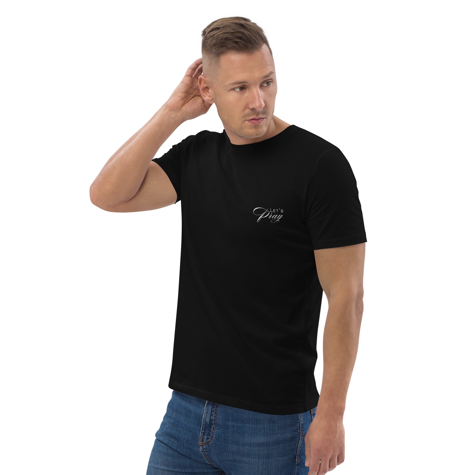 Need prayer unisex organic cotton t-shirt black